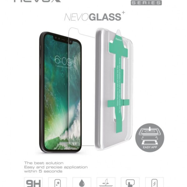 Folie Apple Iphone Xs Max De Sticla Cu Aplicator Nevox Nevoglass Clear 1