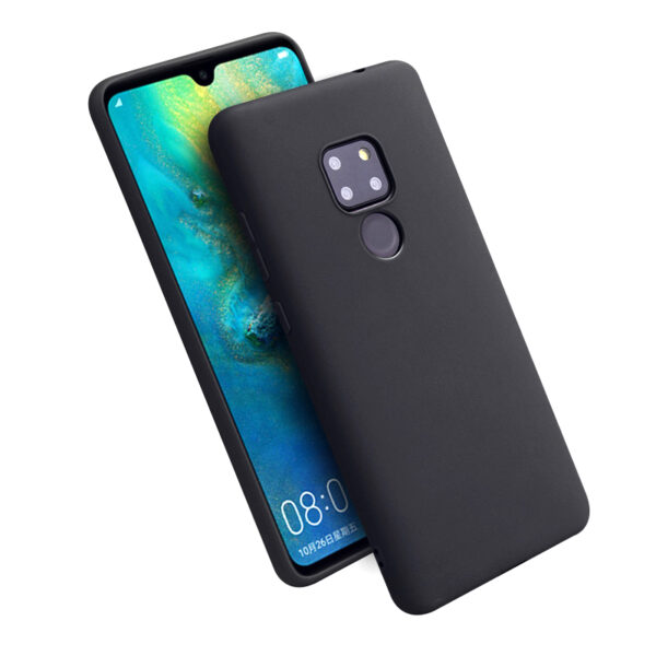 Husa Premium Liquid Silicon Huawei Mate 20 Black 1