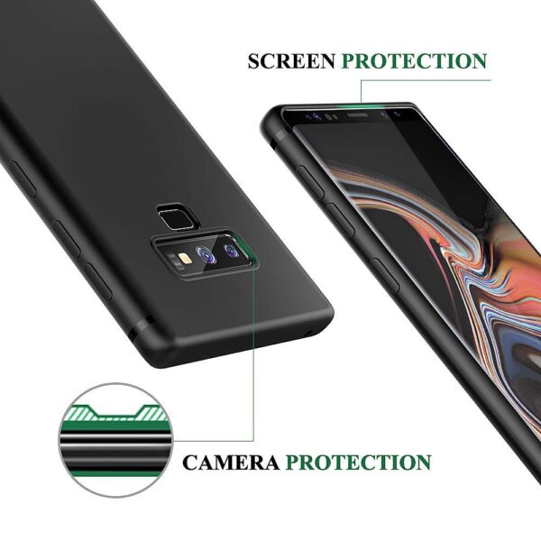 Husa Premium Liquid Silicon Samsung Galaxy Note 9 Black 1