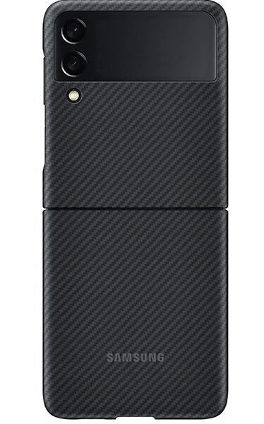 Husa Samsung Aramid Cover Pentru Galaxy Z Flip3 Black 3