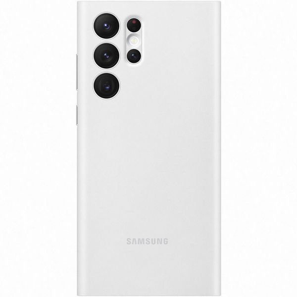 Husa Samsung Smart Clear View Cover Pentru Galaxy S22 Ultra White 2