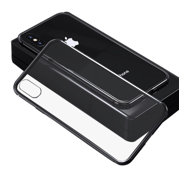 Husa magnetica apple iphone xxs blackclear 2