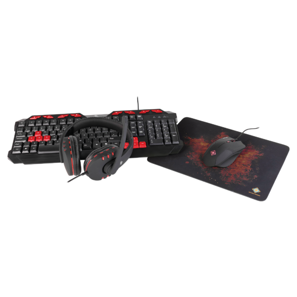 Kit Gaming Tastatura + Mouse + Mousepad + Casti Deltaco Gaming Gear