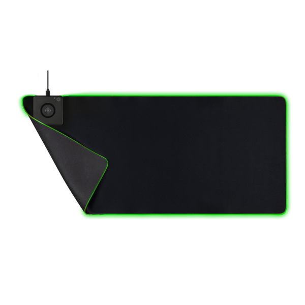 Mousepad Gaming Extra Wide Rgb Deltaco Gaming 900x400cm Cu Incarcator Wireless Fast Charge Integrat Negru 4