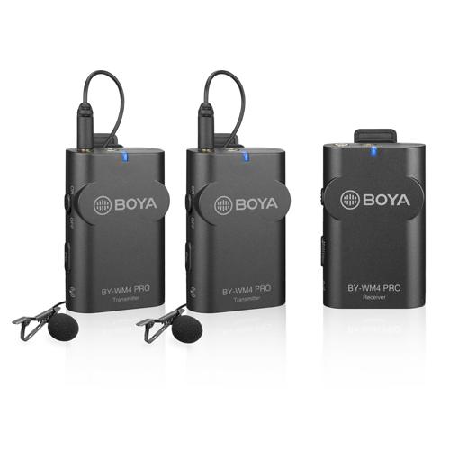 Boya By Wm4 Pro K2 Dual Linie Wireless 2 4ghz Cu 2 Microfoane Lavaliera 2tx Rx Dslr Smartphone By Wm4 Pro K2 1