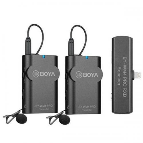 Boya By Wm4 Pro K4 Dual Linie Wireless 2 4ghz Cu Microfon Lavaliera 2tx Rx Pentru Ios By Wm4 Pro K4 1