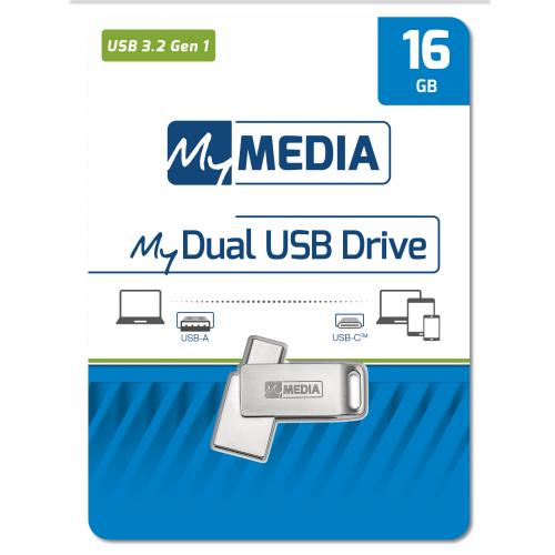 My Media Dual Usb 3 2 Gen 1 Usb C Drive 16gb 69268 1