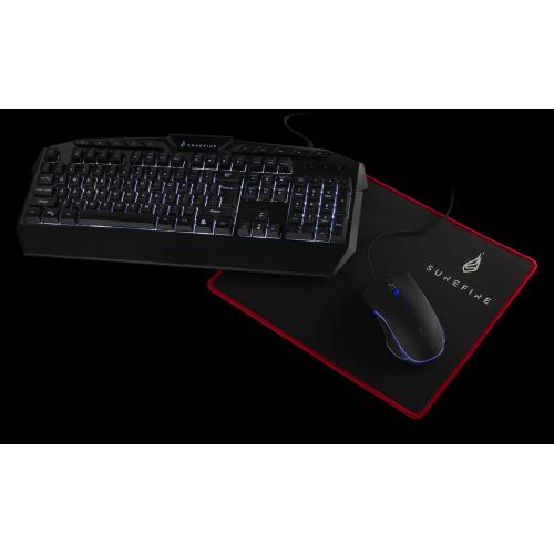 Surefire Kingpin Gaming Combo Set Qwerty 7 Button Rgb Mouse Pad 48826 1