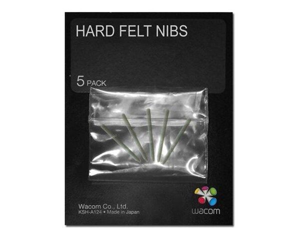 Wacom Hard Felt Nibs 5 Pack I4 5 Ack 20003 1