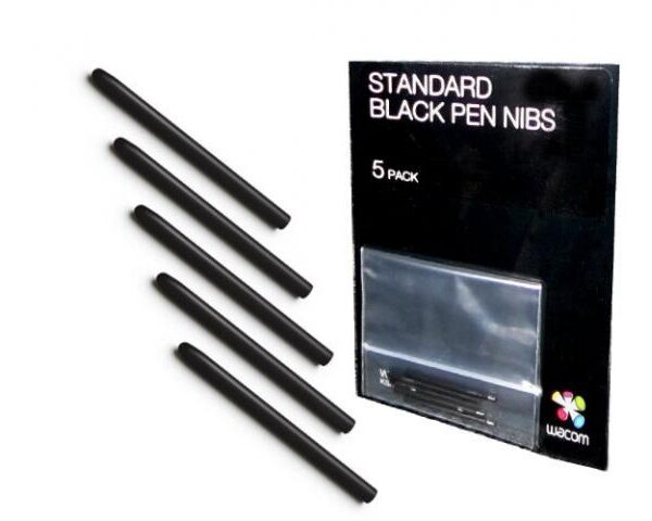 Wacom Pen Nibs Black 5 Pack I4 5 Ack 20001 1