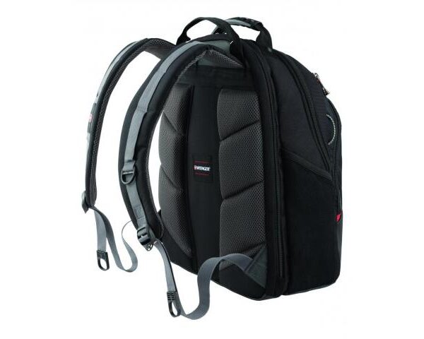 Wenger Legacy 16 Inch Computer Backpack Black Gray 600631 1