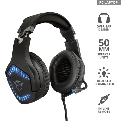 Trust Gxt 460 Varzz Illuminated Gaming Headset 23380 1