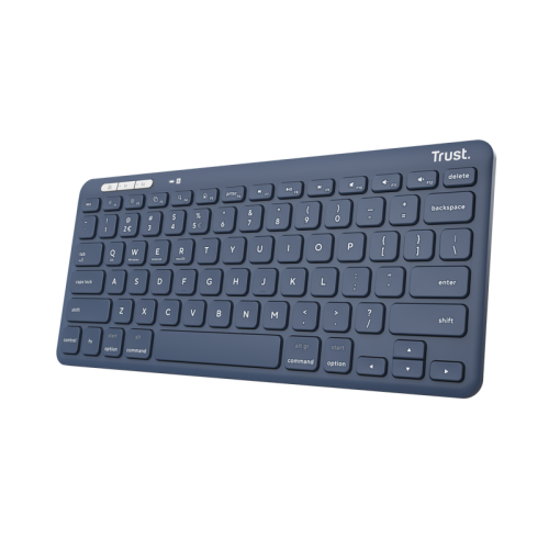 Trust Lyra Compact Wireless And Rechargeable Keyboard Blue Us 25095 1