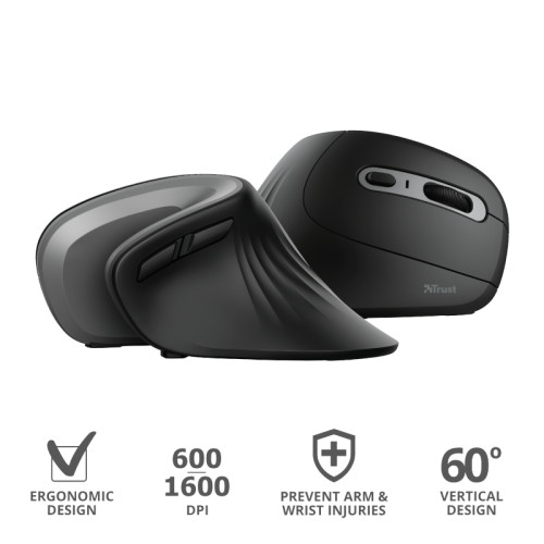 Trust Verro Ergonomic Wireless Mouse 23507 1