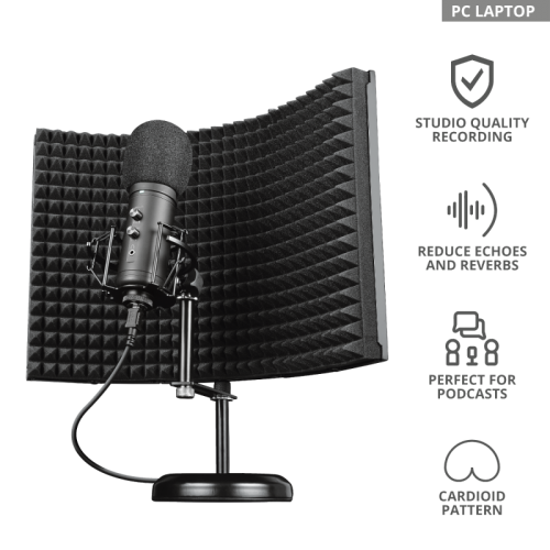 Trustgxt 259 Rudox Studio Microphone With Reflection Filter 23874 1