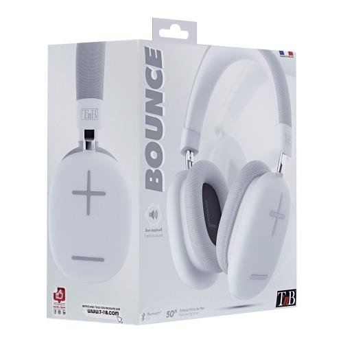 Bounce Wireless Bluetooth Headphones White Gray Cbbouncewh 4