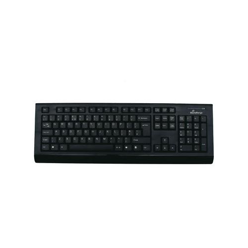 Mediarange Wireless Keyboard And 5 Button Optical Mouse Set Qwerty Uk Black Mros104 Uk 1