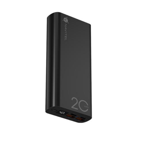 Portable Power Bank Navitel Pwr20 Al Black 20000 Mah Pwr20 Al Black 1