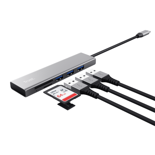 Trust Halyx Fast Usb C Hub Card Reader 24191 5