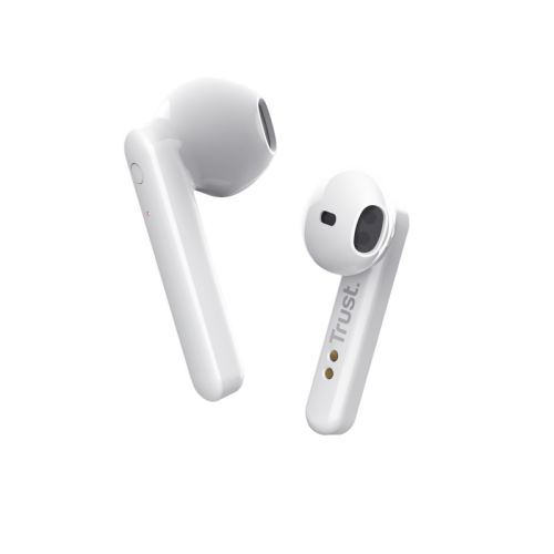 Trust Stylish Wire Free Bluetooth Earphones White 23783 1