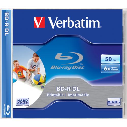 Verbatim Bd R Dl 50gb 6x Printable Jc 1disc 43735 1