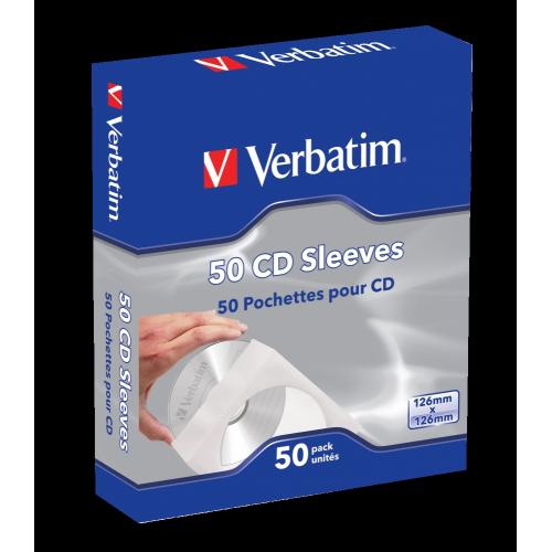 Verbatim Cd Dvd Paper Sleeve 50 Pack 49992 1