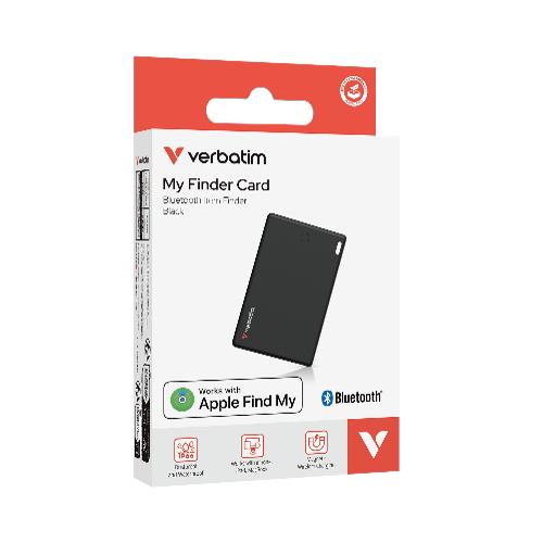 Verbatim Myfcr 01s My Finder Card Bluetooth Item Finder 1 Pack Silver 32139 1