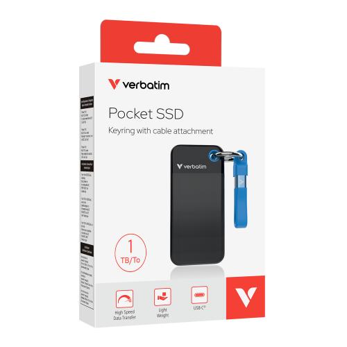 Verbatim Pocket Ssd Usb 3 2 Gen 2 1tb Black Blue 32191 1