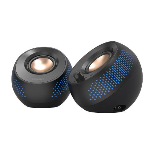 Creative Pebble X Usb C 2 0 Speakers W Bluetooth 5 3 Rgb Lighting Aux Black 51mf1715aa000 1