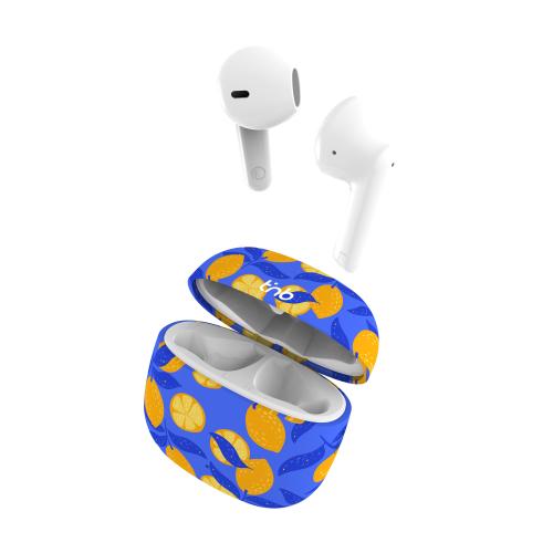 Tnb Xclusiv Tws Lemon Earphones With Charging Case Blue And Yellow Ebxlemon 1